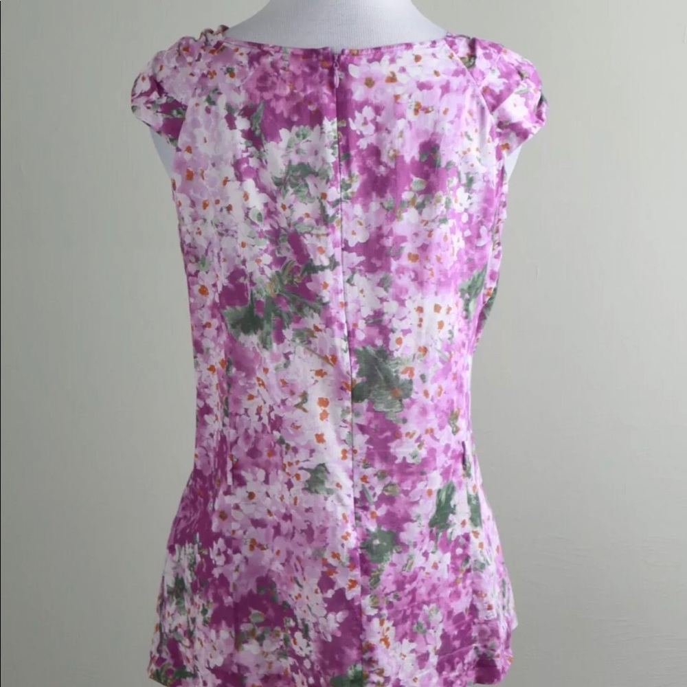 JCrew collection purple lilac sleeveless blouse Size 4 - Picture 2 of 9